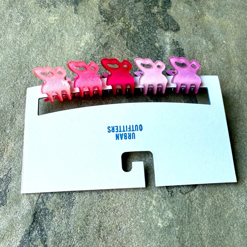 New🌟Urban Outfitters Butterfly Hair Clips 5-Pack